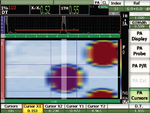 Zero-degree C-scan Screen on EPOCH 1000