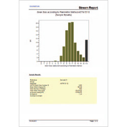 Example: Report for Grain Sizing Planmetric