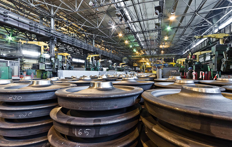 Train wheel manufacturing factory 