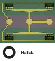 Struktur von Halbleiter-Wafer – Hellfeld
