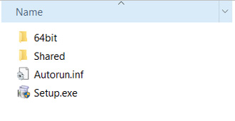 The file is uncompressed and the folder is open. Double click on the filesetup.exe in the folder
