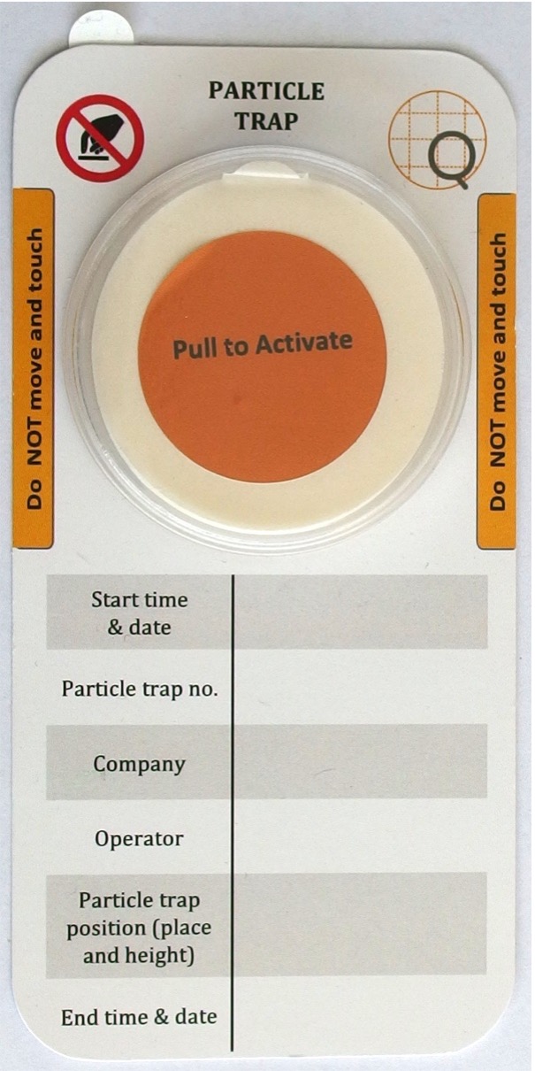 Odlučovač částic pro monitorování technické čistoty výrobního prostředí