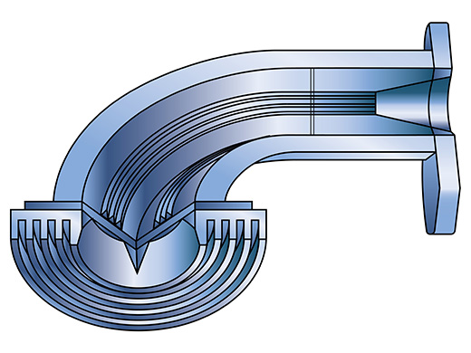 Figure 1. Cross section of a waveguide.