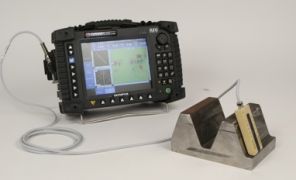 Gear-tooth inspection probe connected to OmniScan ECA